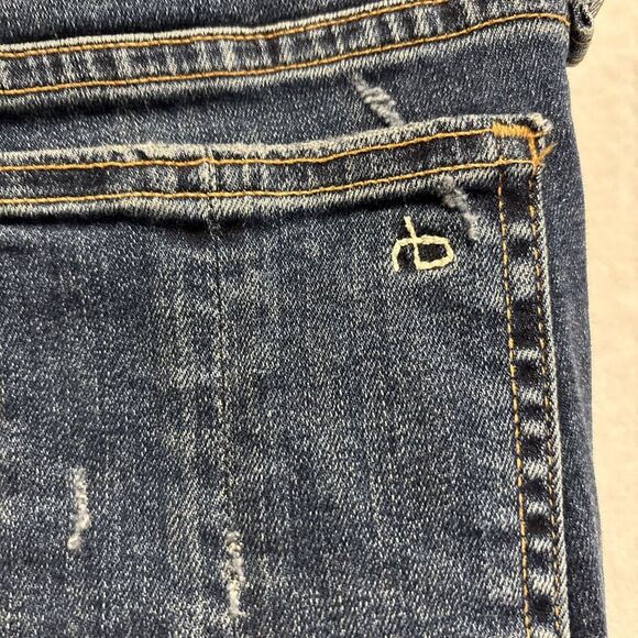 RAG & BONE W1502K520LAP La Paz Blue Skinny Denim Distressed Jeans Pants Size 29 - Picture 8 of 16
